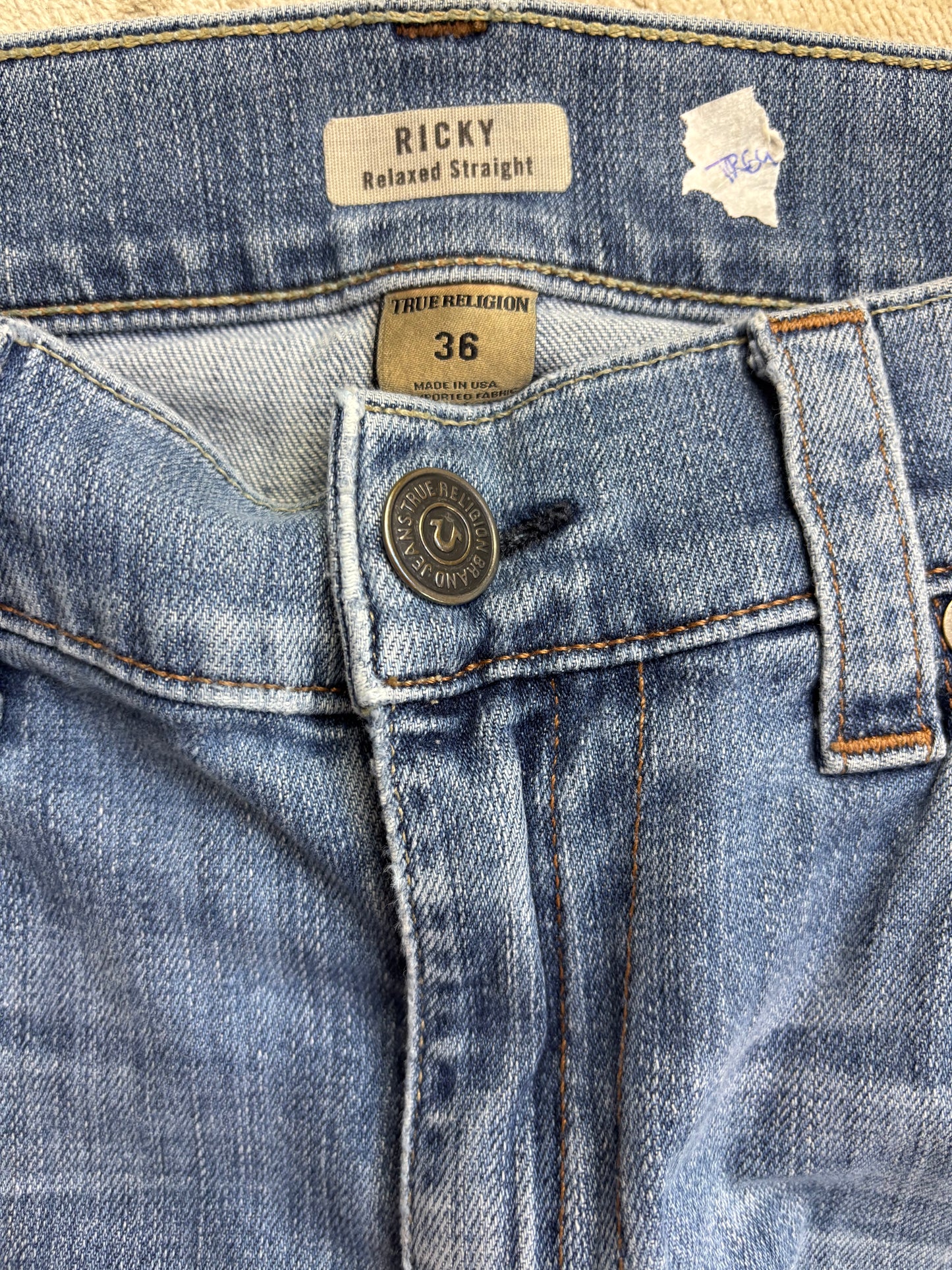 TRUE RELIGION JEANS W36 L34 #TR64