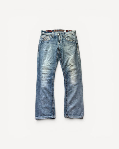 ROCK REVIVAL JEANS W33 L32 #RR10