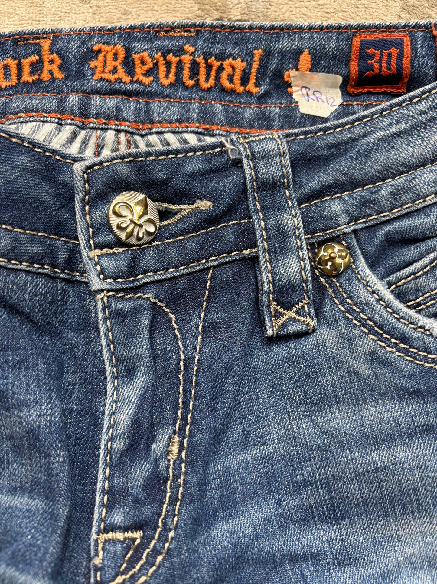 ROCK REVIVAL JEANS W30 L32 #RR12