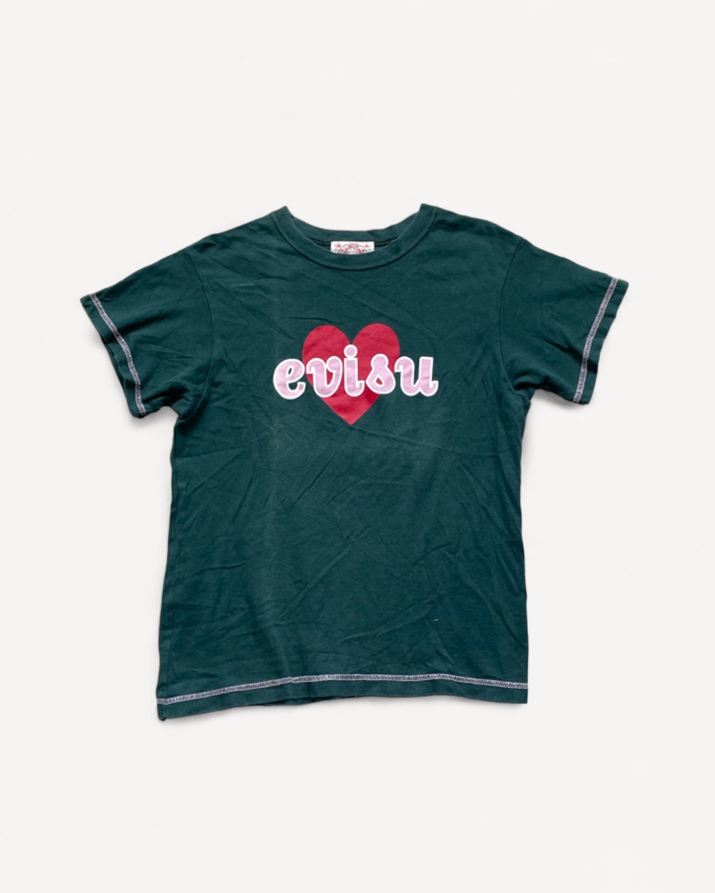 EVISU DONNA HEART T-SHIRT (XS)