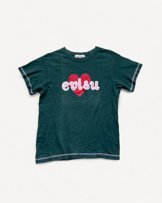 EVISU DONNA HEART T-SHIRT (XS)