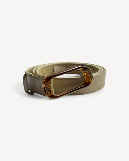 FERRAGAMO WHITE BELT
