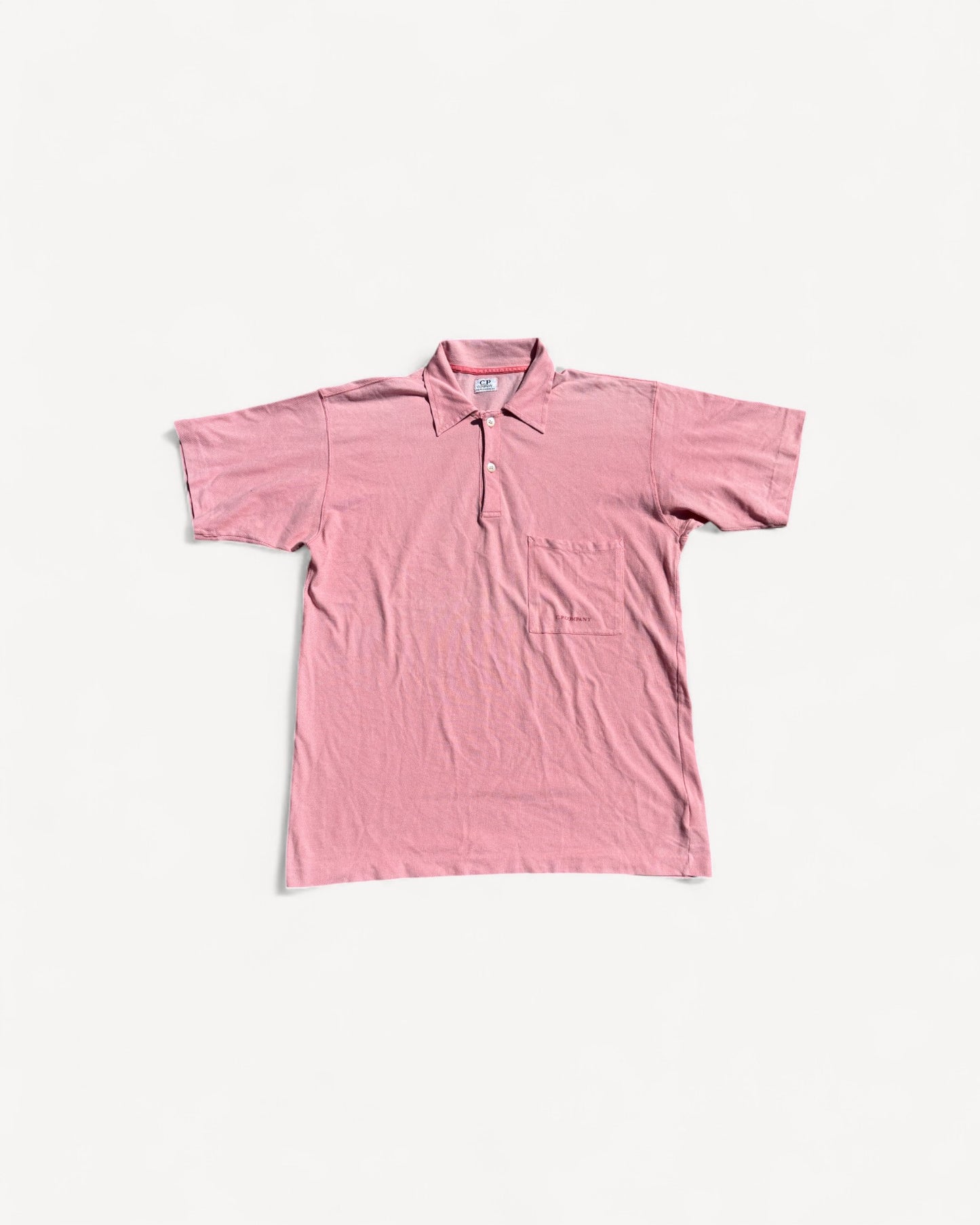 CP COMPANY PINK POLO SHIRT (M)