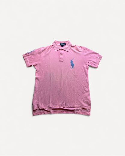 RALPH LAUREN POLO SHIRT PINK (L)