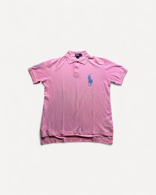 RALPH LAUREN POLO SHIRT PINK (L)
