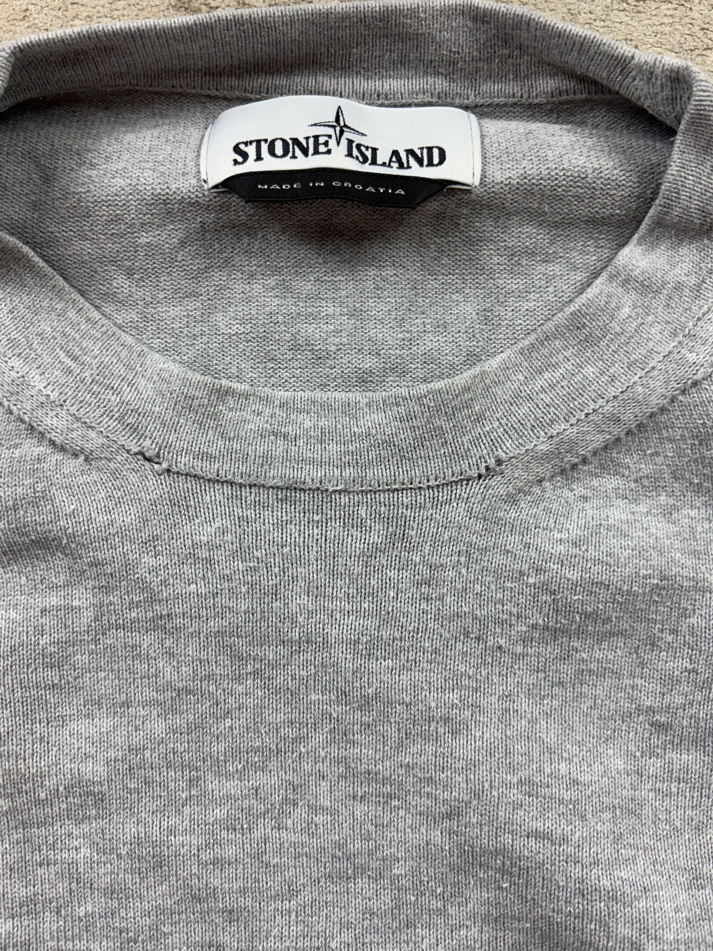 STONE ISLAND GREY KNIT (M)