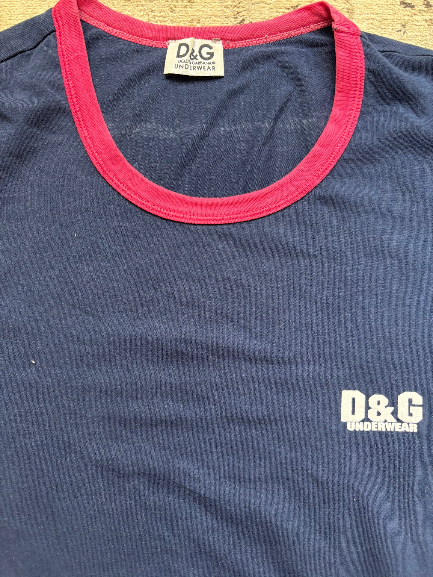 DOLCE & GABBANA NAVY T-SHIRT (M)