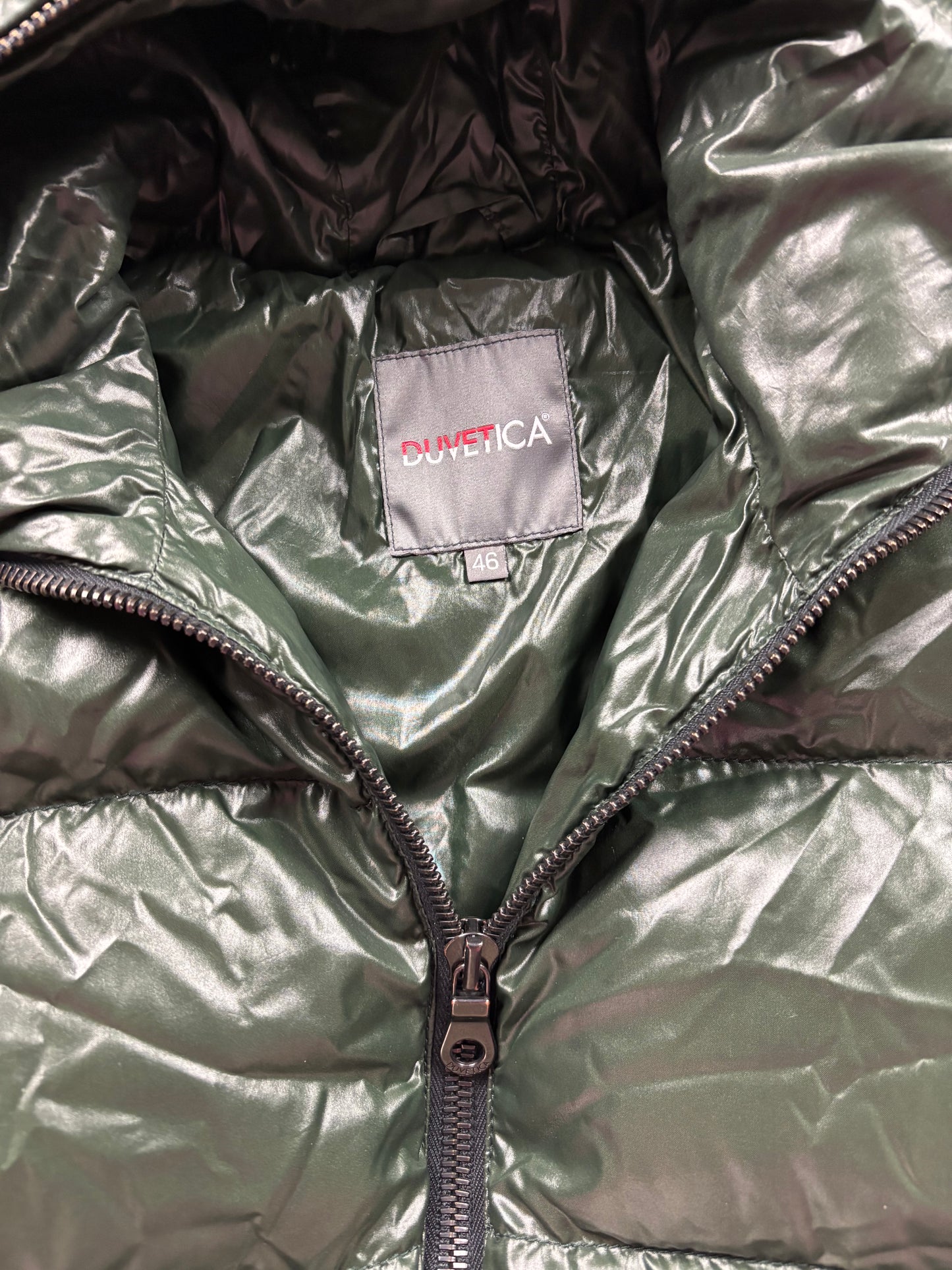 DUVETICA GREEN PUFFER JACKET (S)