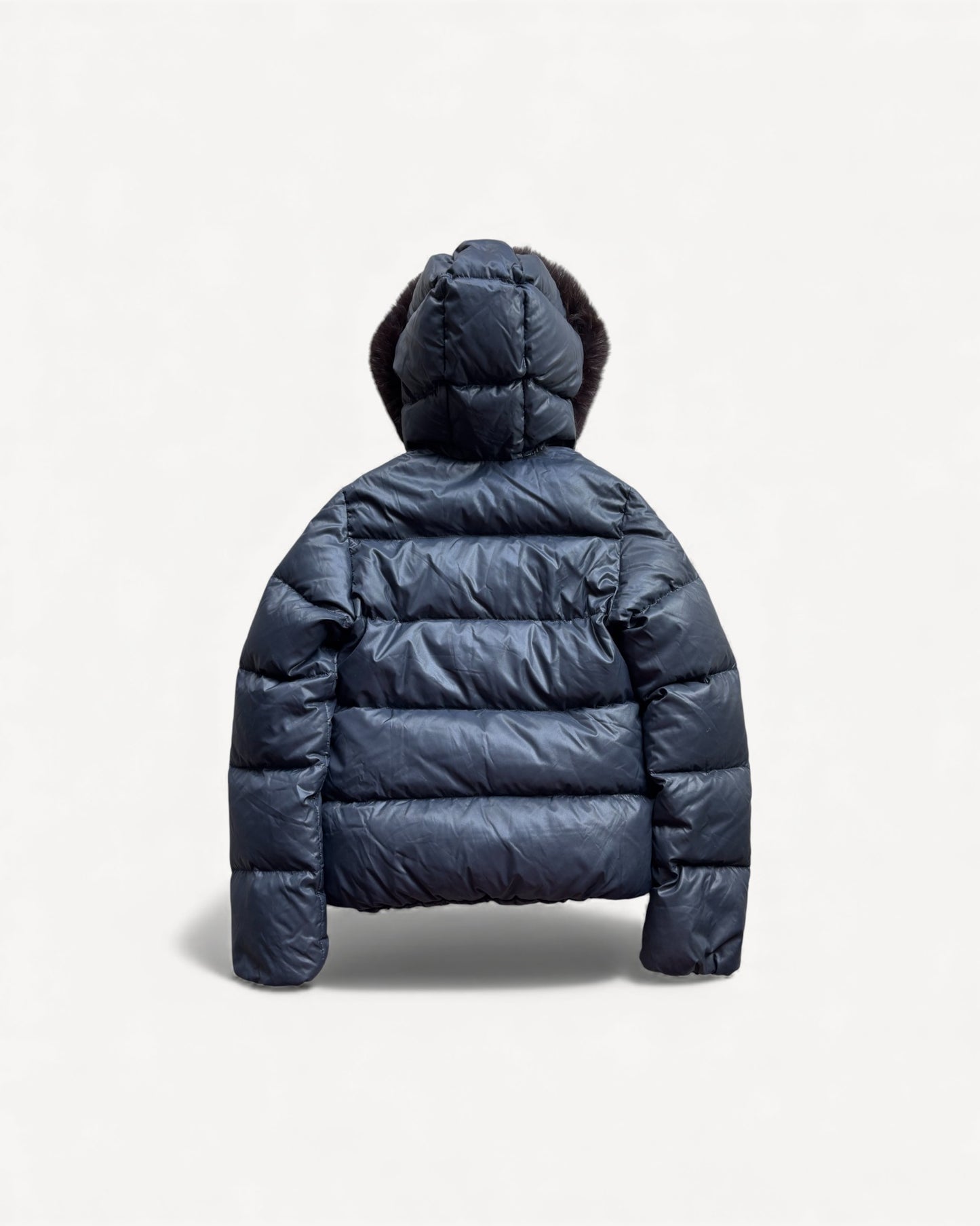 DUVETICA NAVY WOMEN PUFFER JACKET (M)