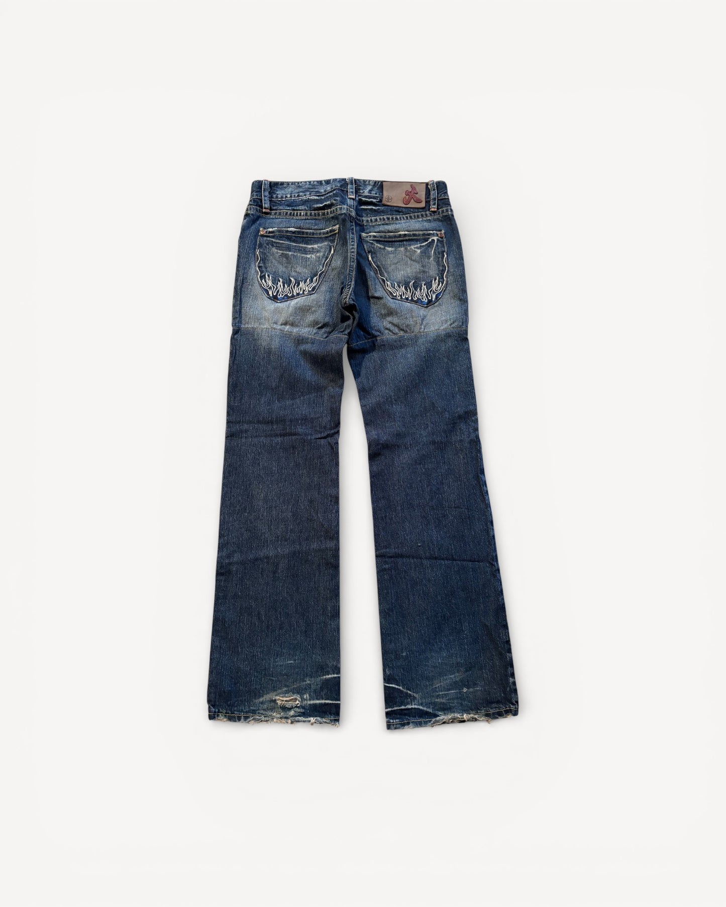 JAPANESE EMBROIDERED DENIM W30 L32 #JAP5