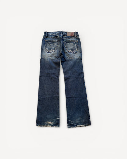 JAPANESE EMBROIDERED DENIM W30 L32 #JAP5