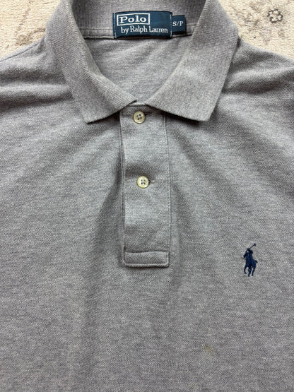 RALPH LAUREN LONGSL. POLO SHIRT GREY (S)