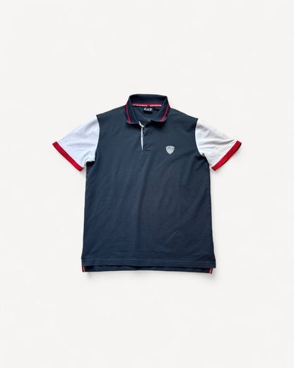 ARMANI BLACK POLO SHIRT (L)