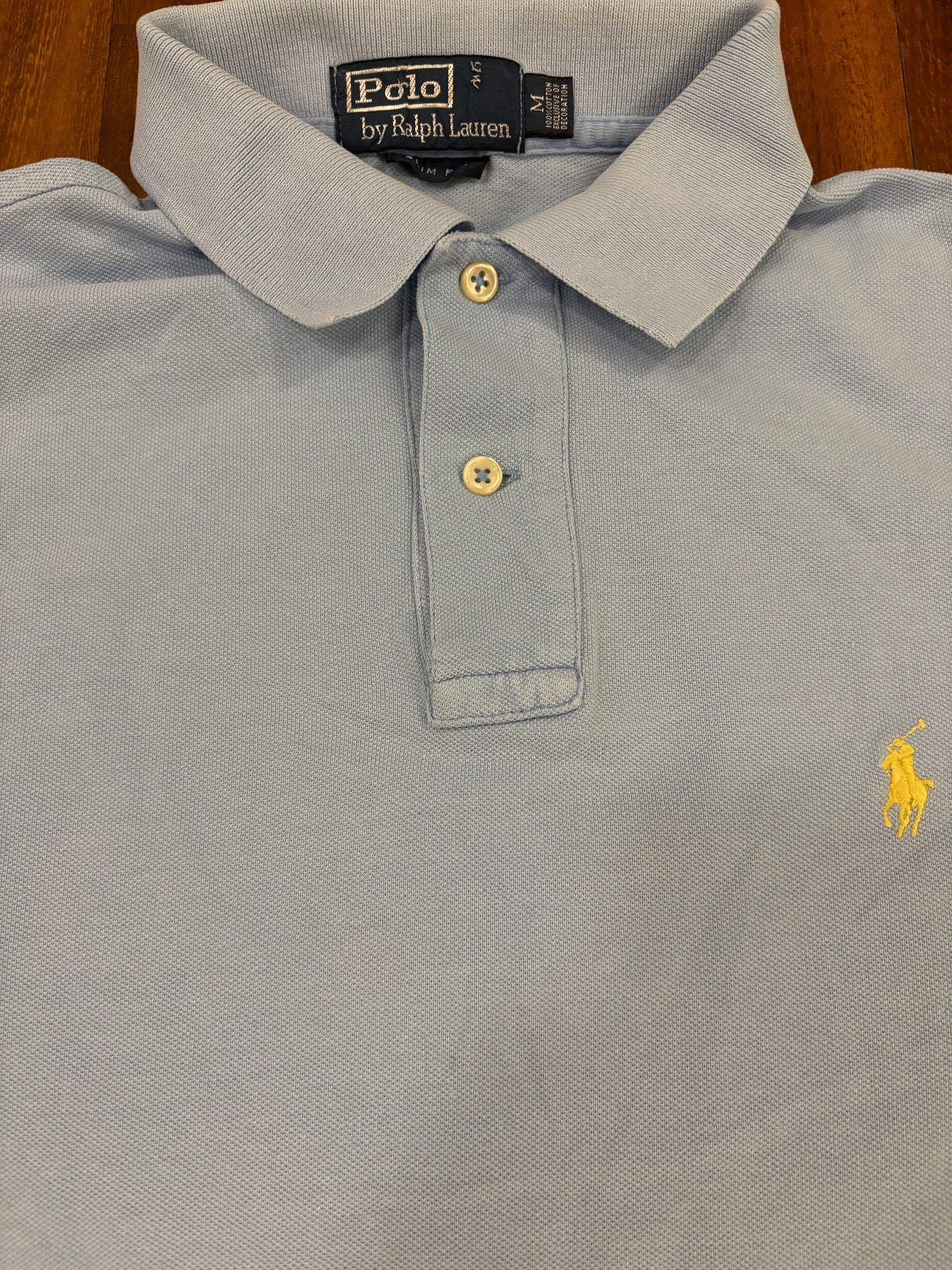 RALPH LAUREN POLO SHIRT BABYBLUE (M)