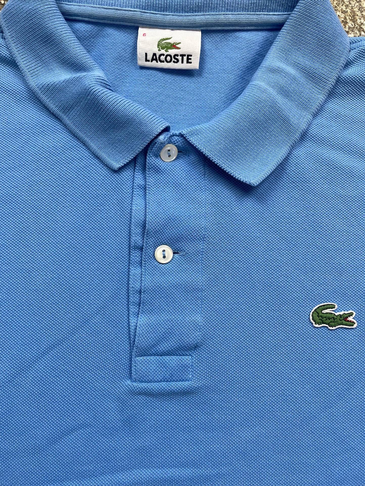 LACOSTE POLO SHIRT BABYBLUE (XL)