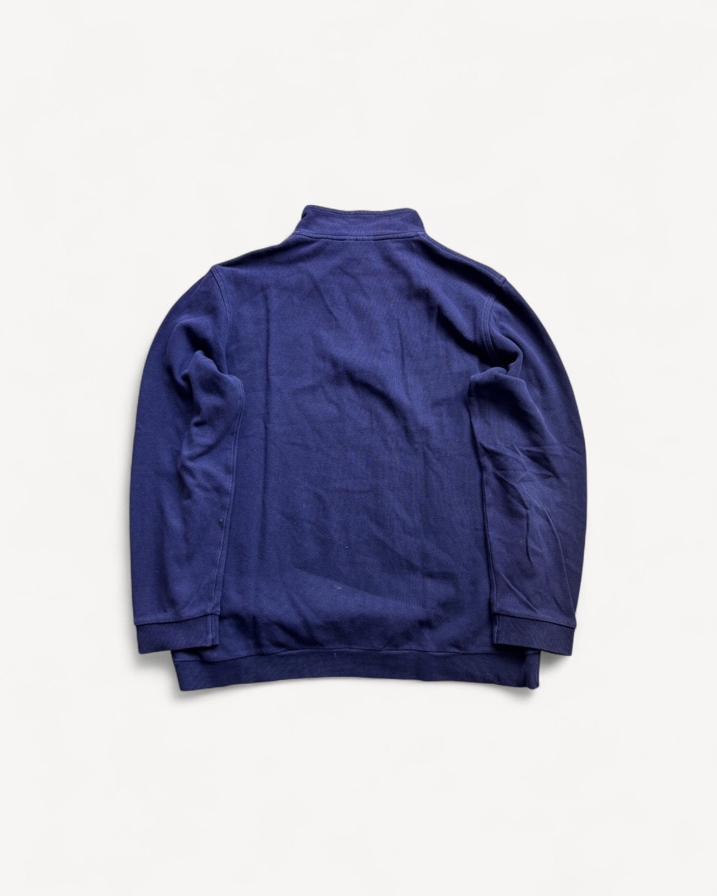 LACOSTE NAVY HALF ZIP UP KNIT (M)
