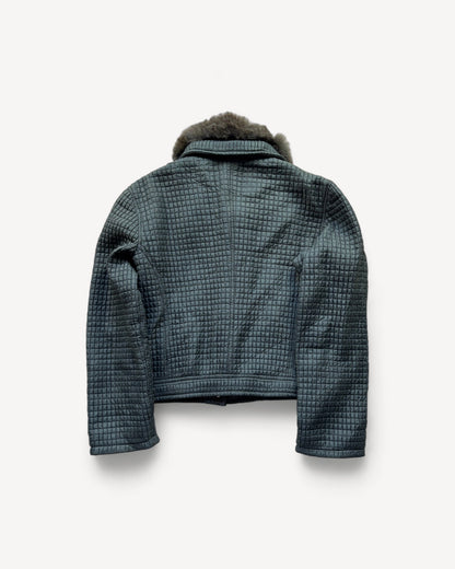 FUR WOMEN ZIP UP JACKET (L)