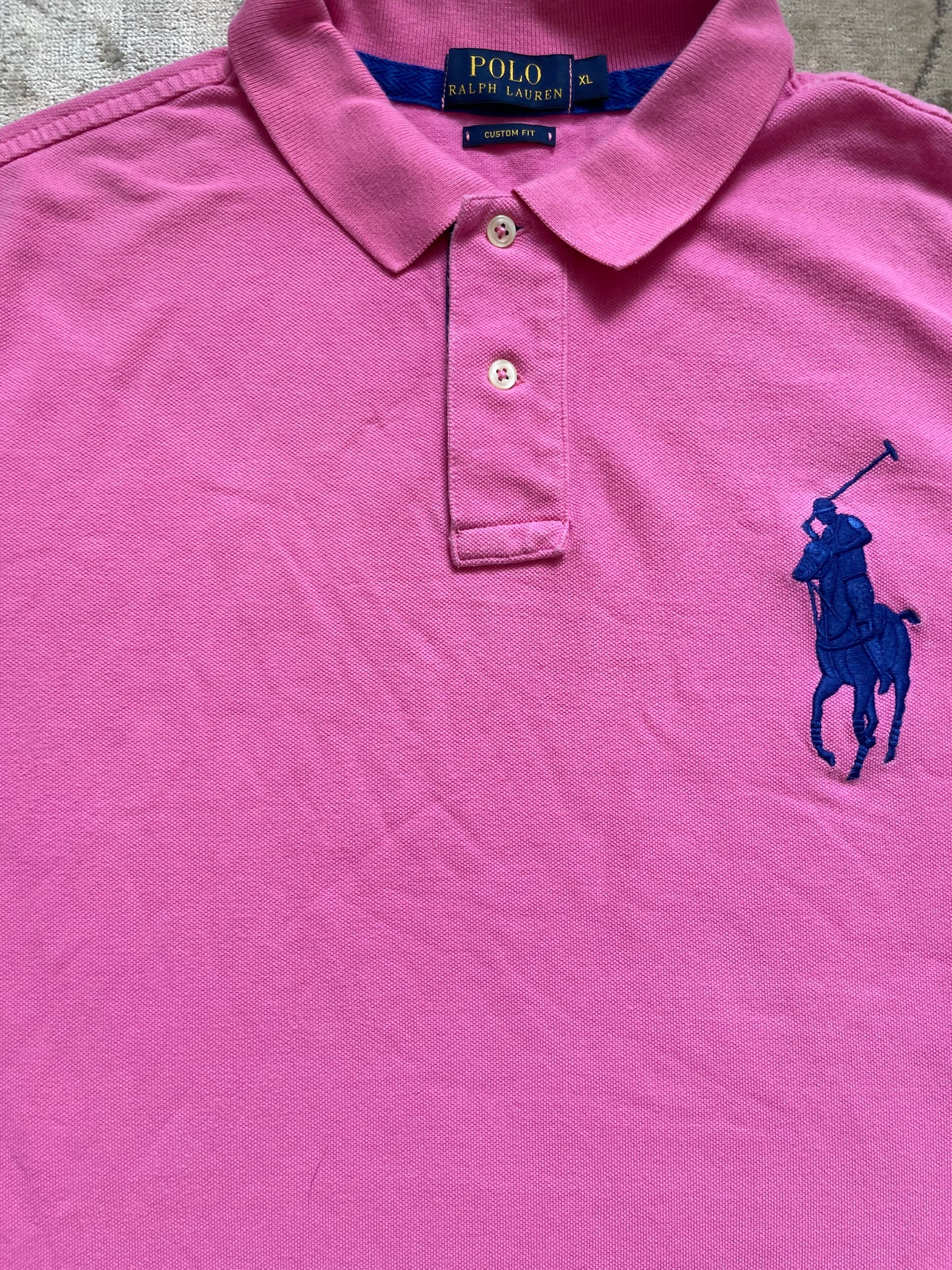 RALPH LAUREN POLO SHIRT PINK (XL)