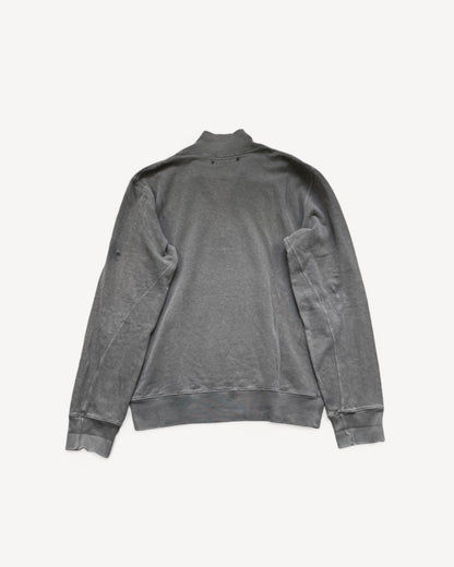 STONE ISLAND GREY QUARTER ZIP UP (L)