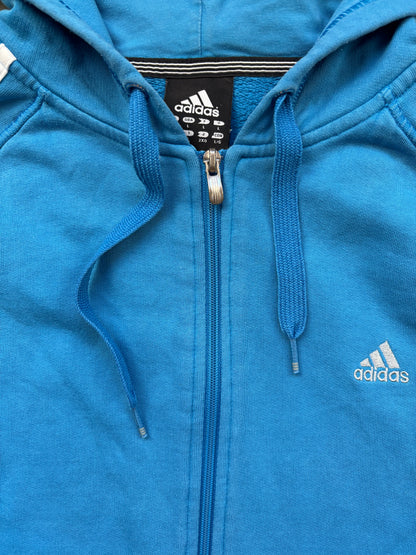 ADIDAS BLUE ZIP UP VEST (L)