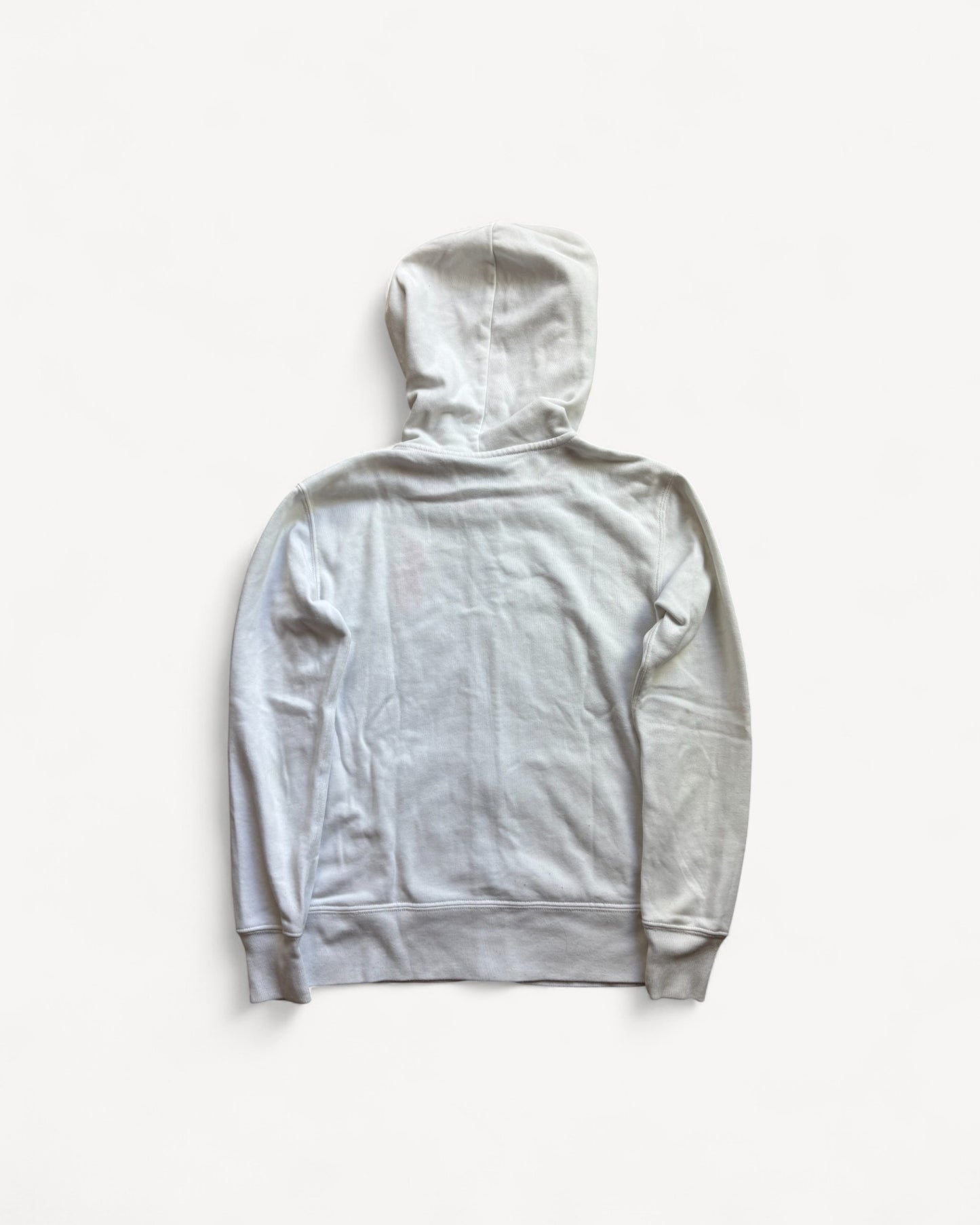 RALPH LAUREN WHITE ZIP UP HOODIE (S)