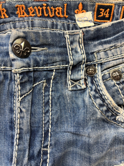 ROCK REVIVAL JEANS W34 L32 #RR11