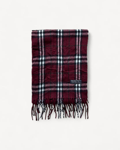 BURBERRY NOVACHECK SCARF RED