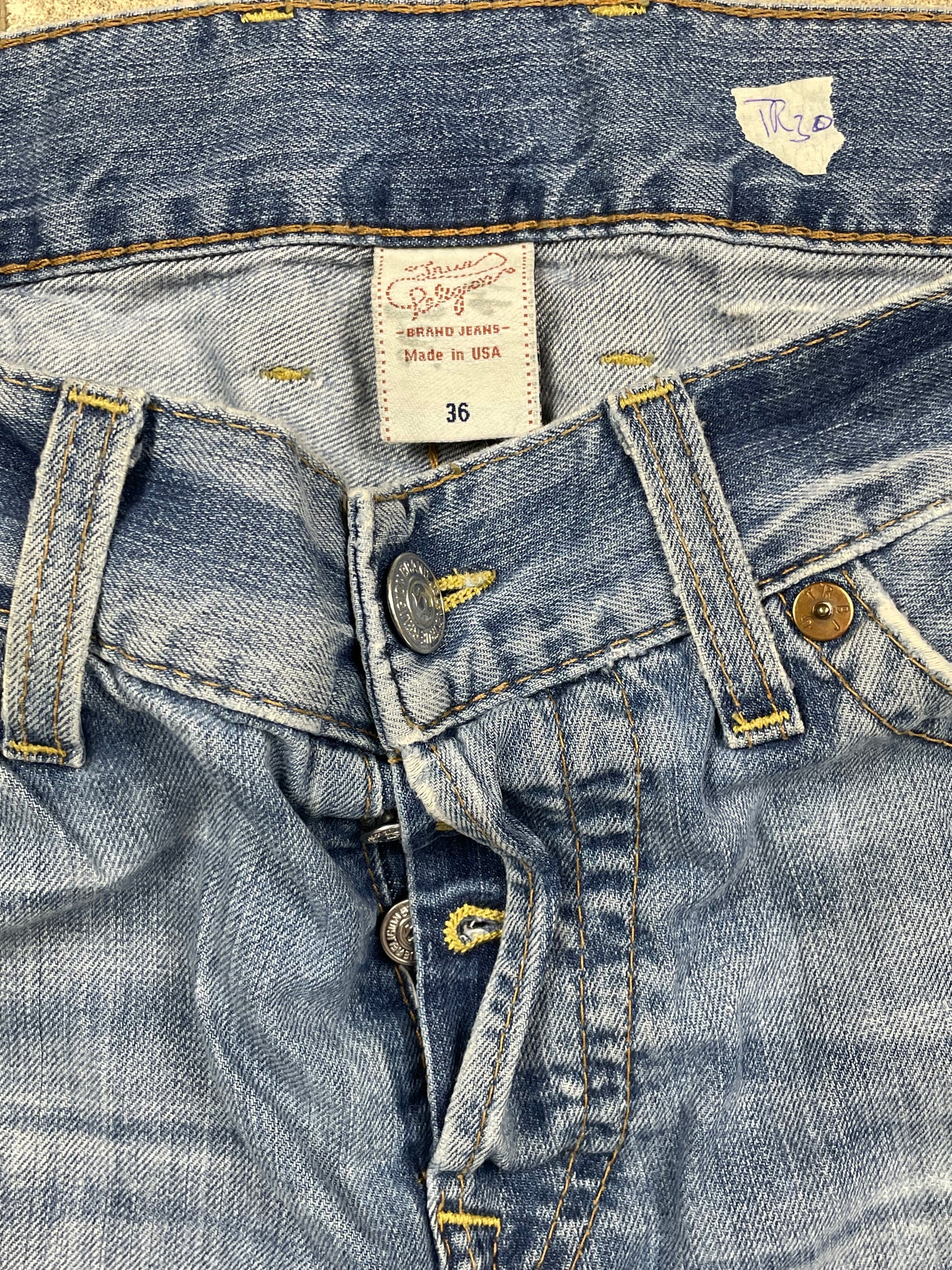 TRUE RELIGION JEANS W36 L34 #TR30