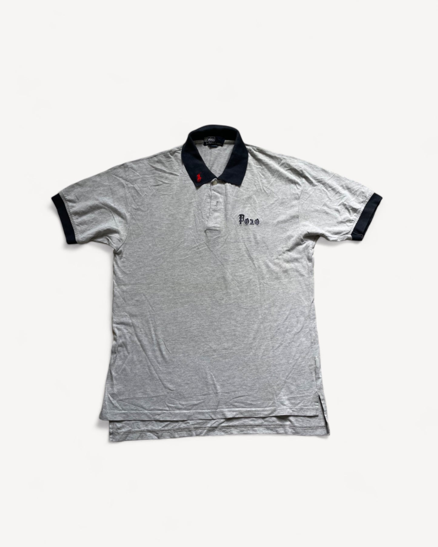 RALPH LAUREN POLO SHIRT GREY (L)