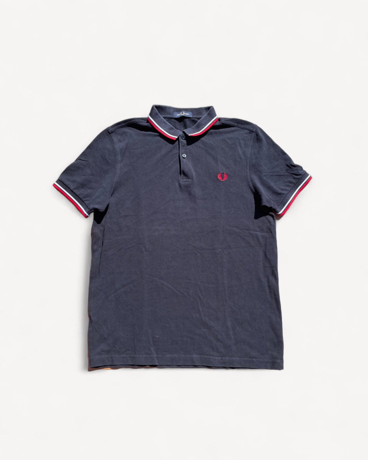 FRED PERRY POLO SHIRT BLACK (L)