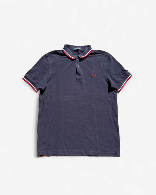 FRED PERRY POLO SHIRT BLACK (L)