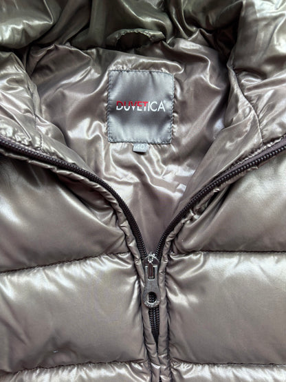 DUVETICA GREY WOMEN PUFFER JACKET (M)