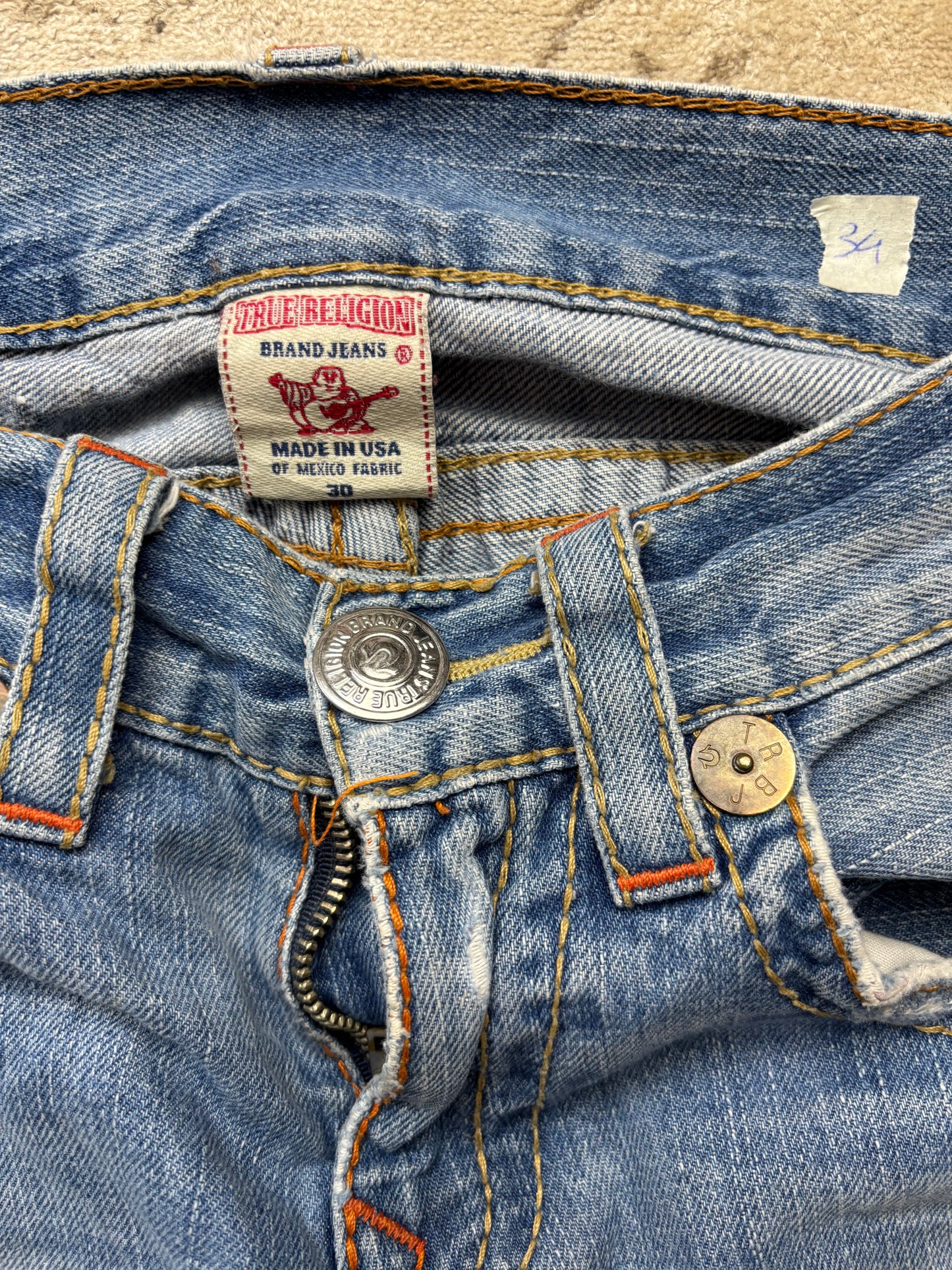 TRUE RELIGION JEANS W30 L32 #TR34