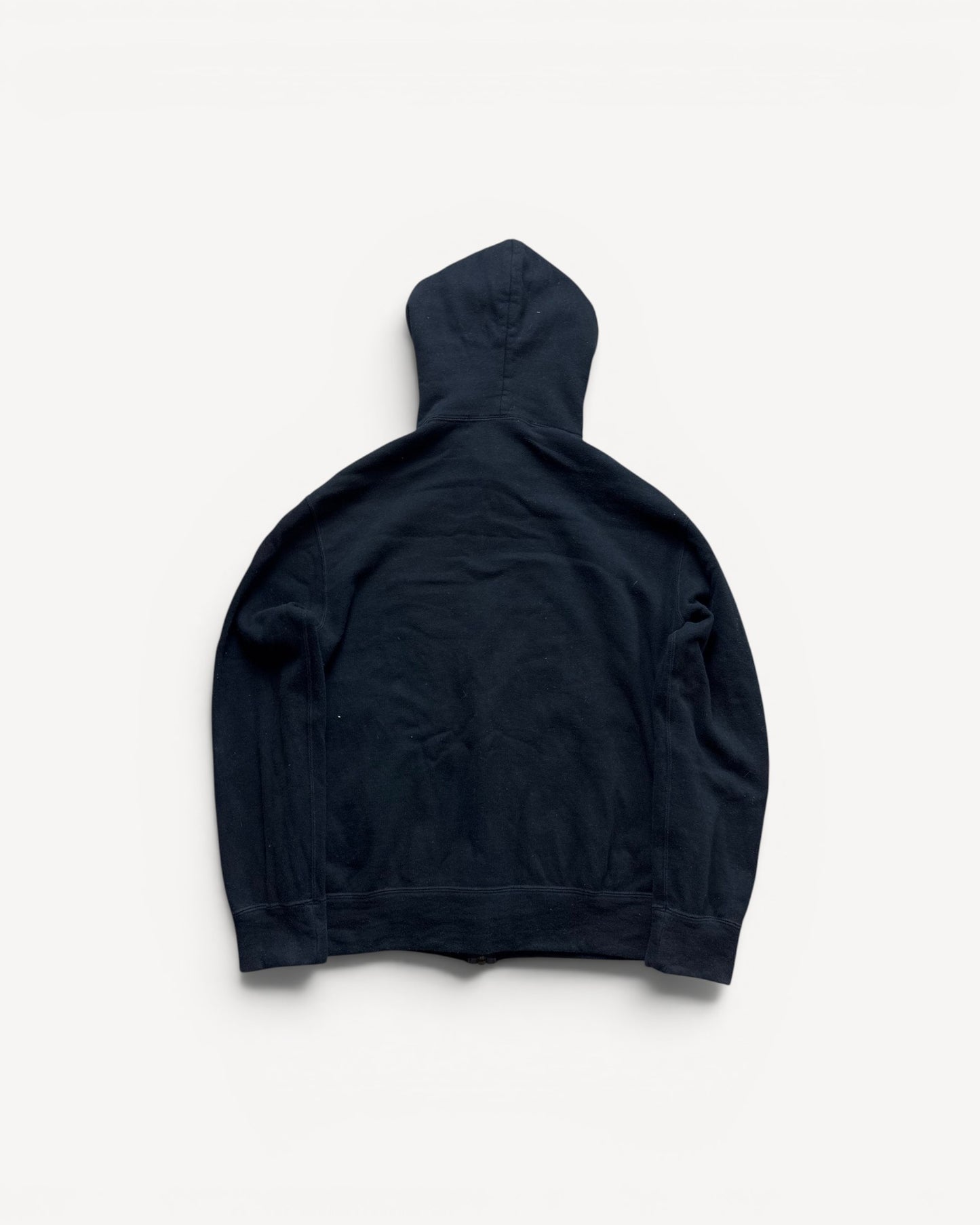 CDG PLAY BLACK ZIP UP HOODIE (M)