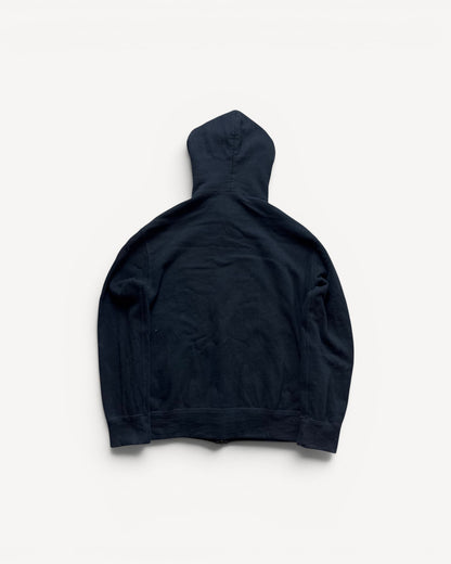 CDG PLAY BLACK ZIP UP HOODIE (M)