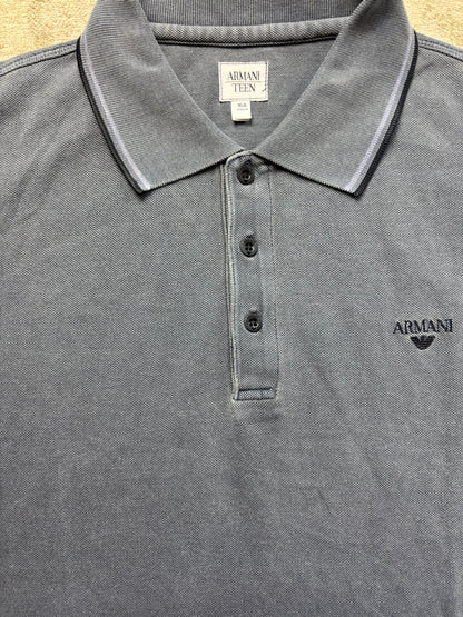 ARMANI NAVY POLO SHIRT (M)