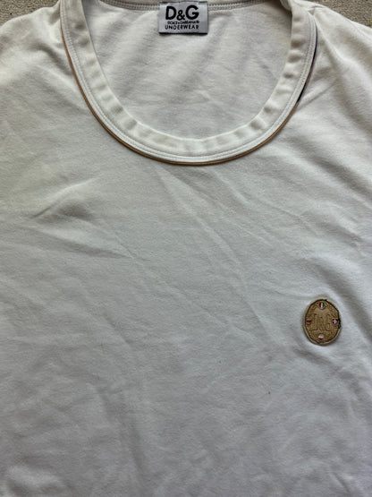 DOLCE & GABBANA WHITE T-SHIRT (S)