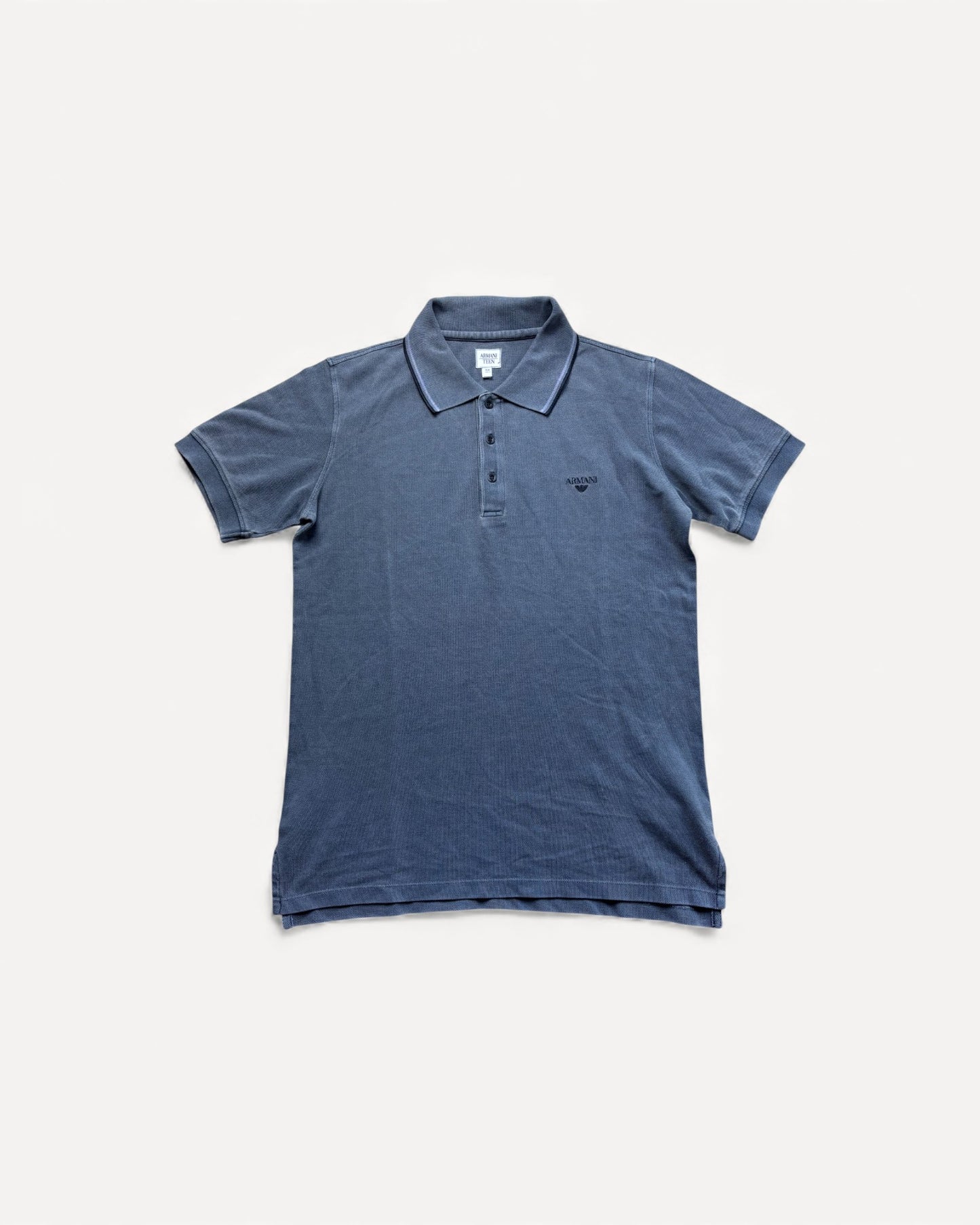 ARMANI NAVY POLO SHIRT (M)