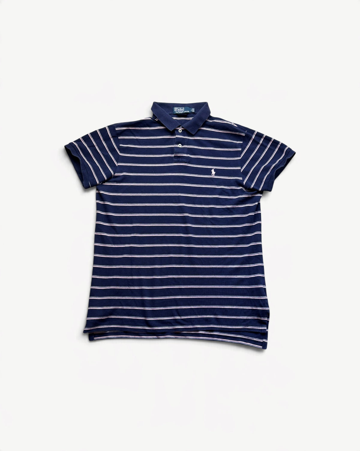 RALPH LAUREN POLO SHIRT STRIPED (L)