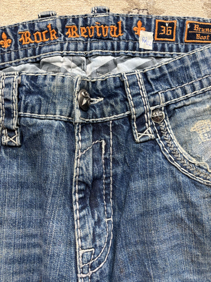 ROCK REVIVAL JEANS W36 L32 #RR22