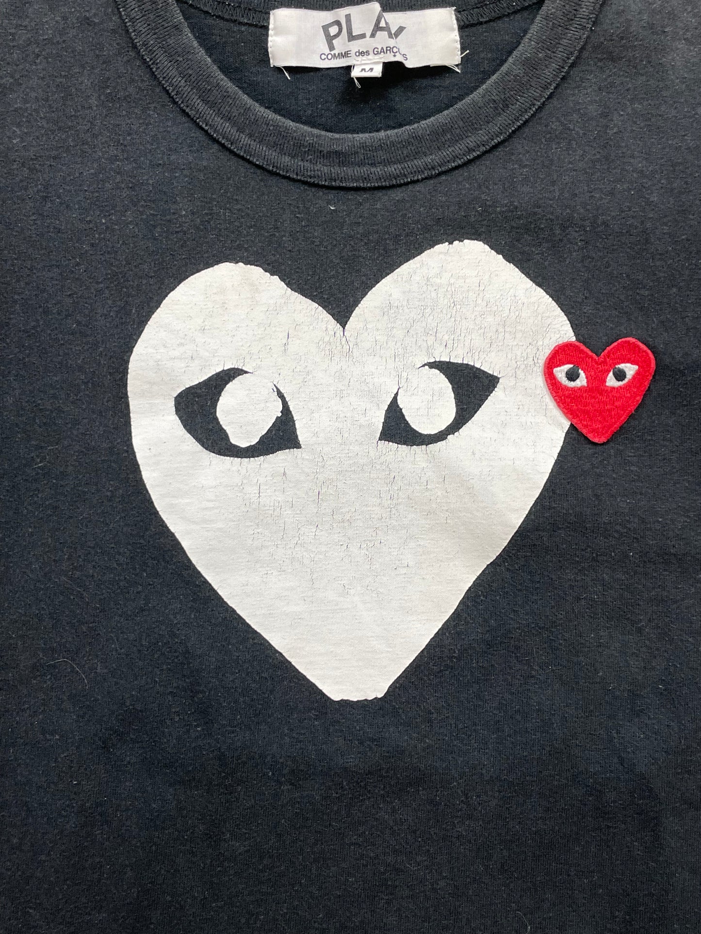 CDG PLAY BLACK T-SHIRT (S)