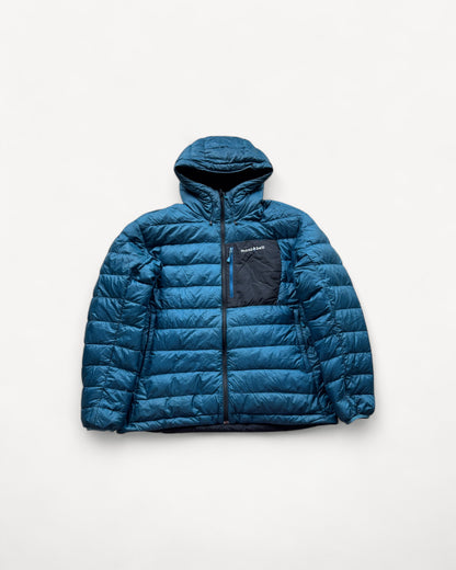 MONTBELL REVERSIBLE GREEN PUFFER JACKET (L)