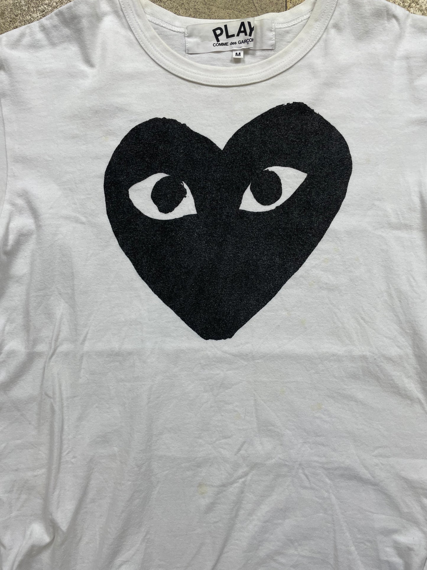 CDG PLAY BLACK T-SHIRT (M)