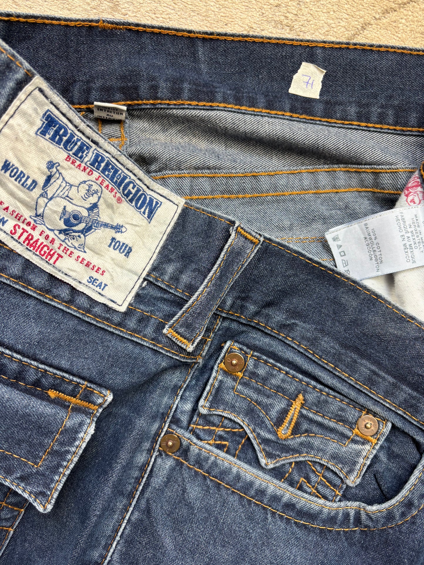 TRUE RELIGION JEANS W38 L32 #TR71