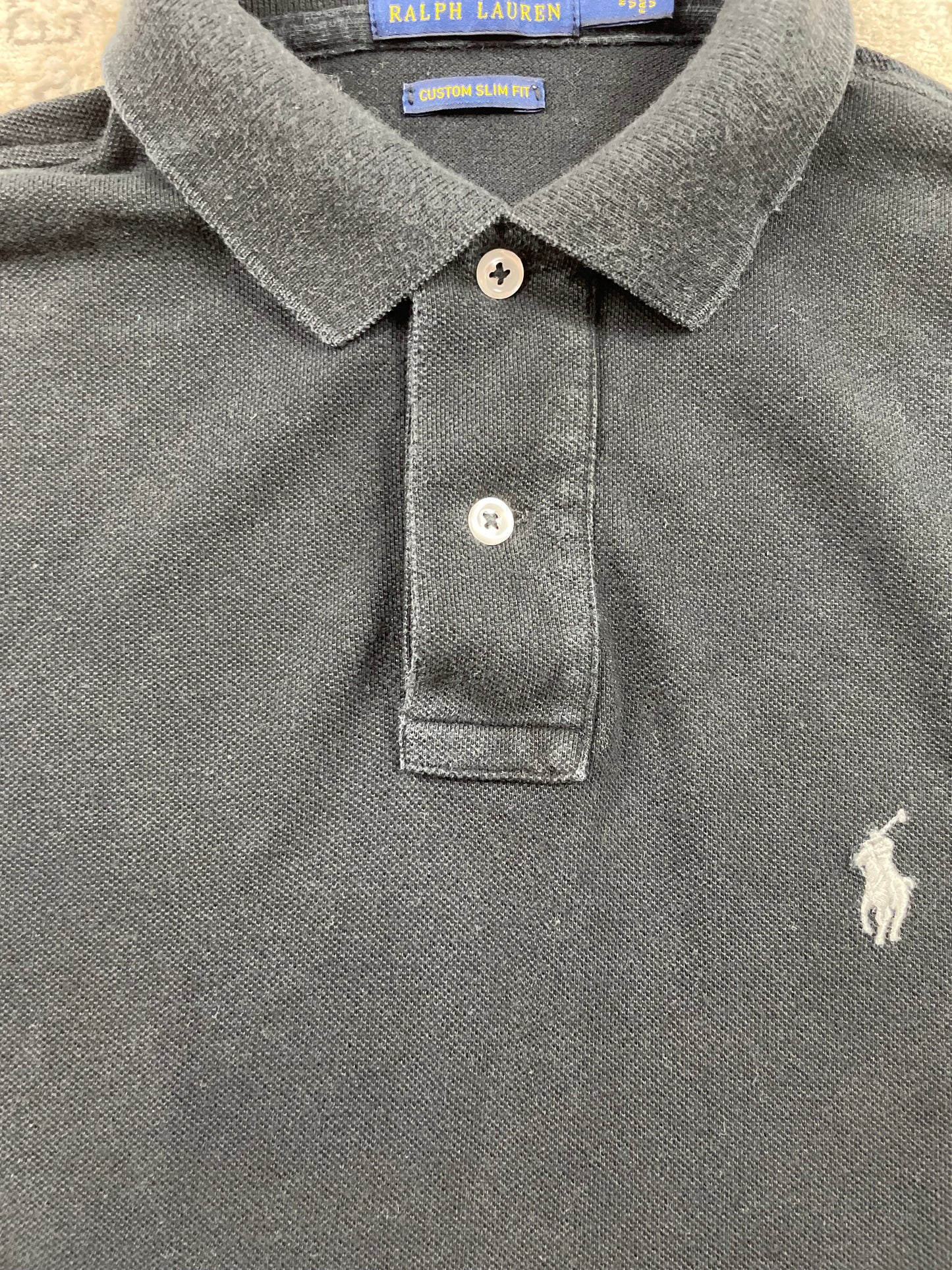 RALPH LAUREN POLO SHIRT BLACK (S)