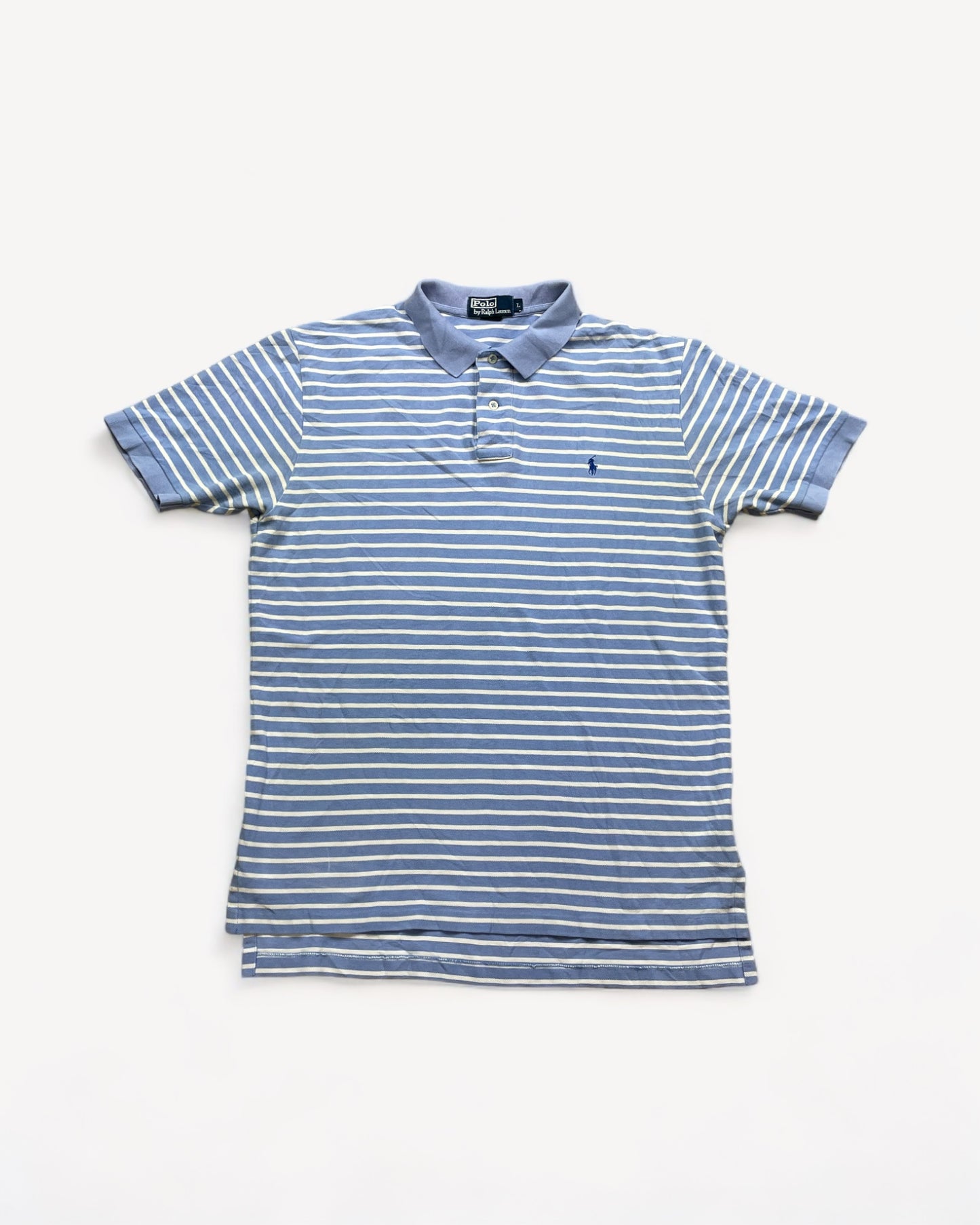 RALPH LAUREN POLO SHIRT LIGHT BLUE (L)