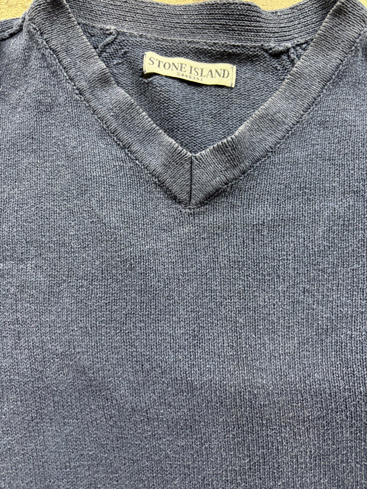 STONE ISLAND NAVY KNIT (L)