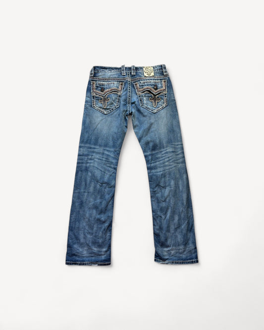 ROCK REVIVAL JEANS W34 L32 #RR23