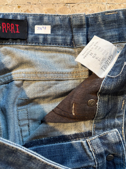 JAPANESE EMBROIDERED DENIM W32 L32 #JAP9