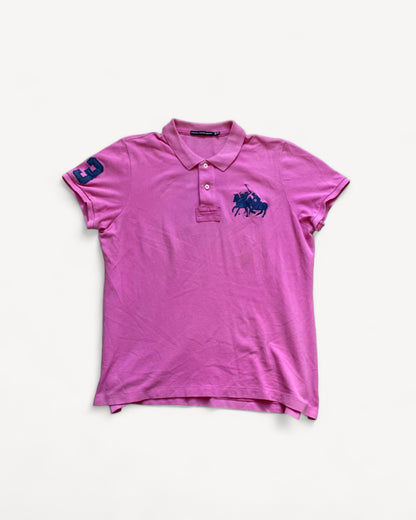 RALPH LAUREN POLO SHIRT PINK (M)